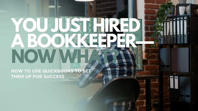 You hired a bookkeeper blog