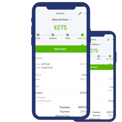 Quickbooks on a phone